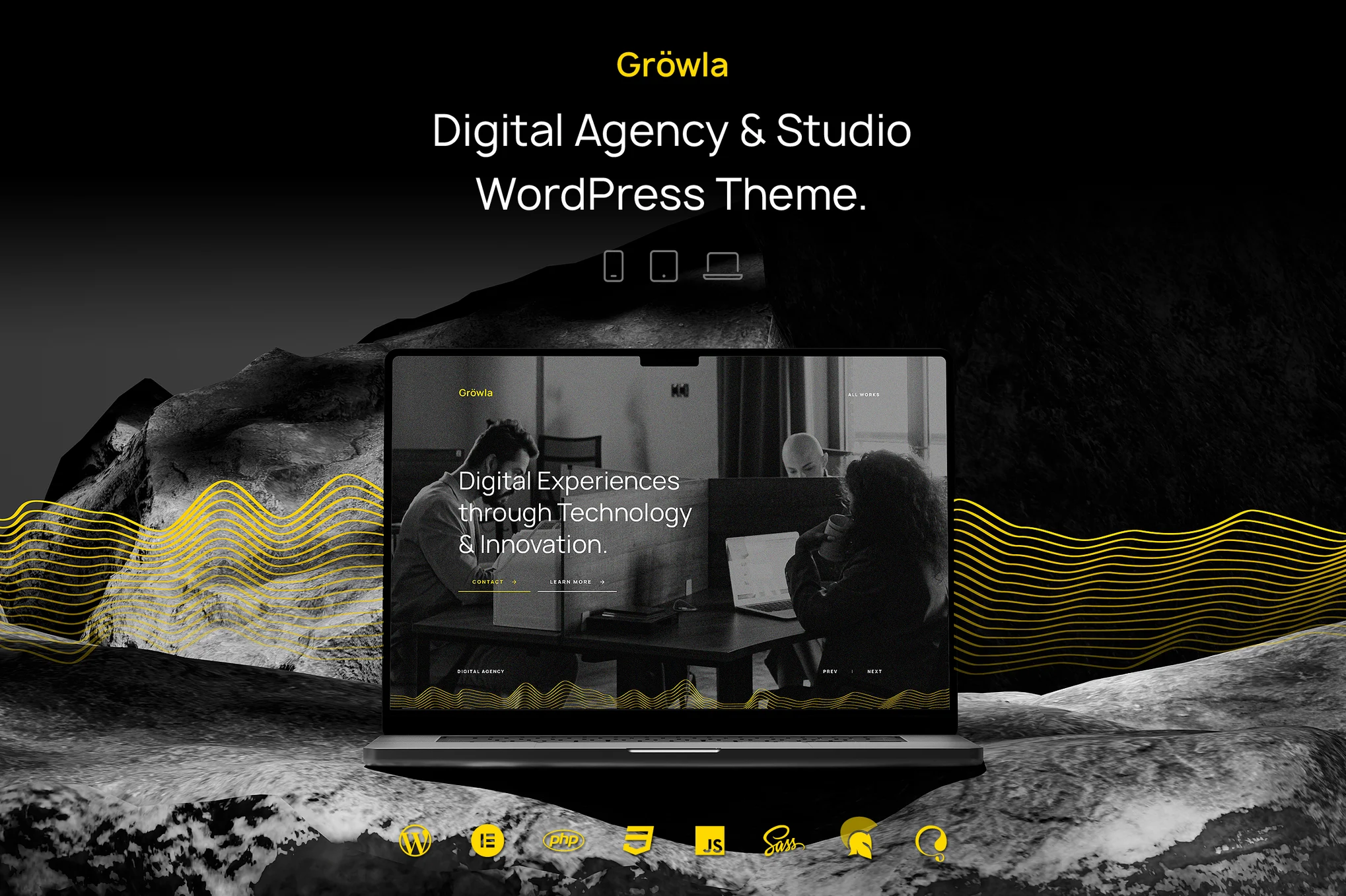 Gröwla – Digital Agency & Studio WordPress Theme