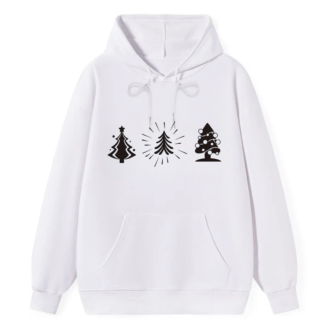 Christmas Tree Pattern Classic Hoodie - Image 4