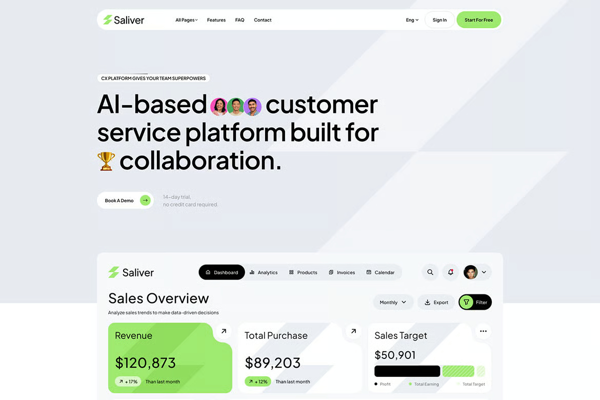Saliver - SaaS & Startup Tech WordPress Theme - Image 3
