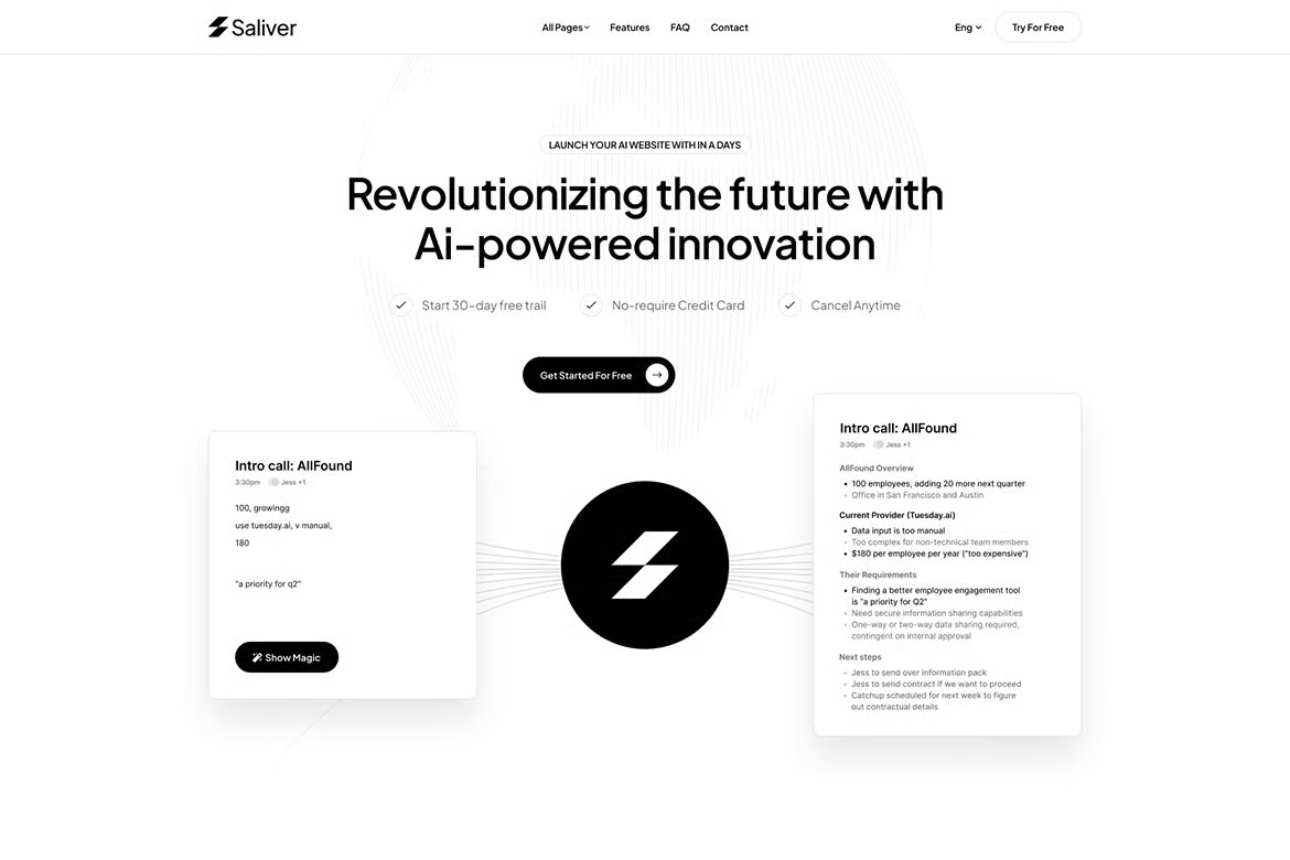 Saliver - SaaS & Startup Tech WordPress Theme - Image 2