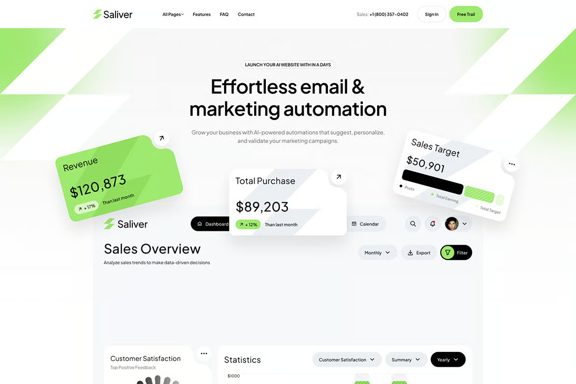 Saliver - SaaS & Startup Tech WordPress Theme - Image 4