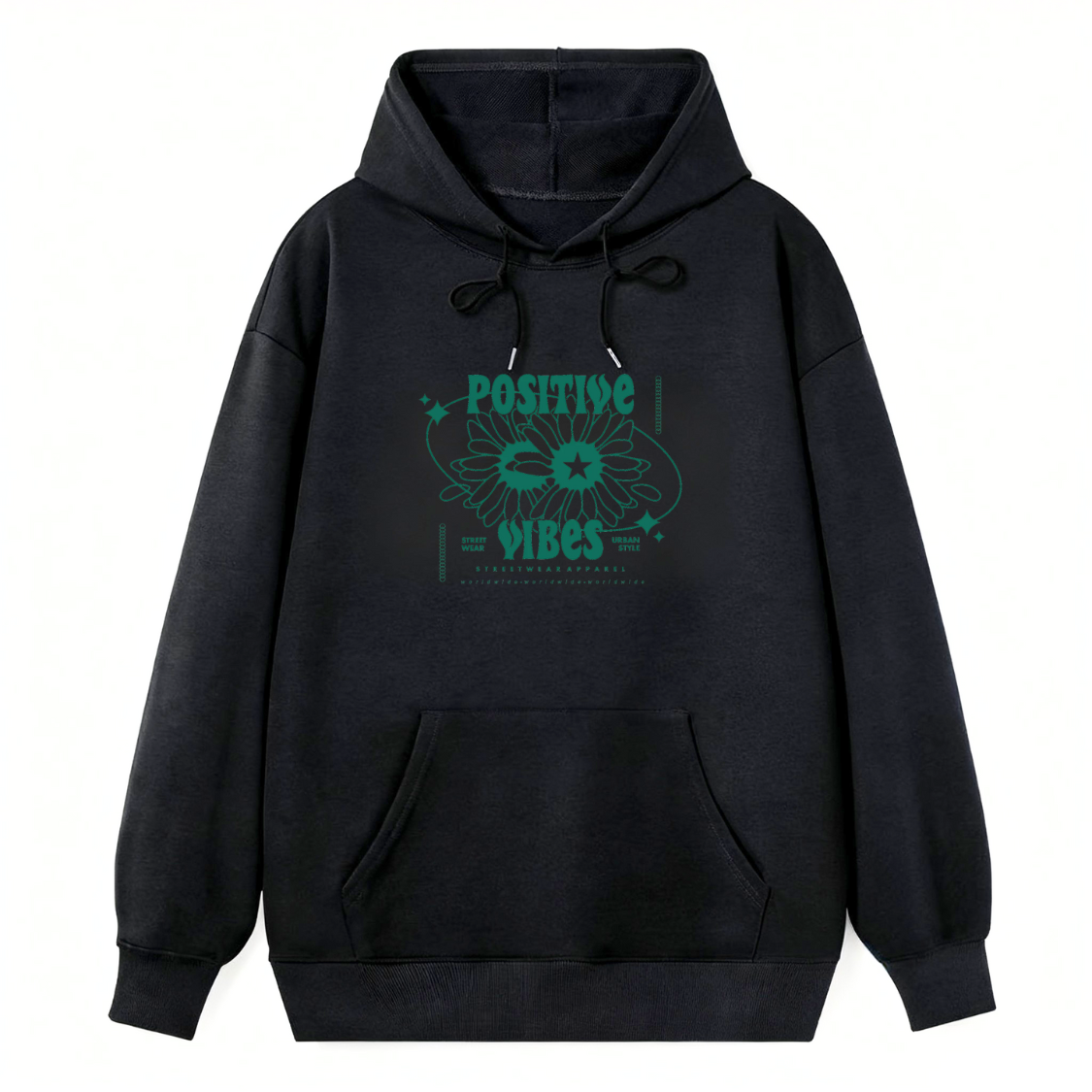 Positive Vibes Daisy Classic Hoodie - Image 3