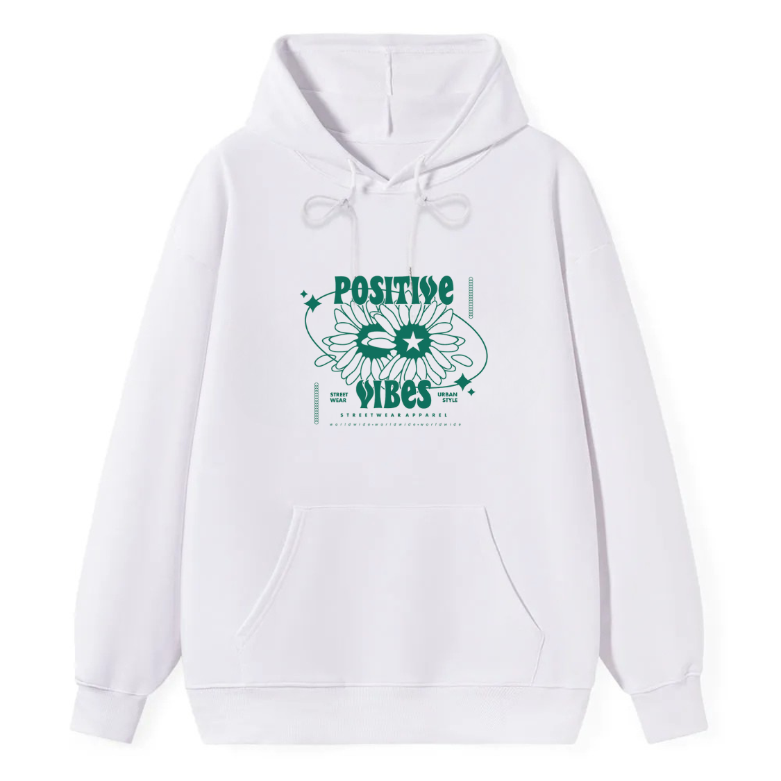 Positive Vibes Daisy Classic Hoodie - Image 4