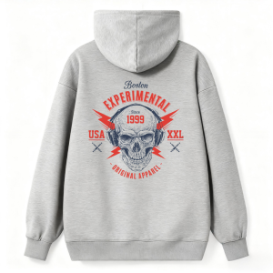 Experimental Skull Boston Classic Hoodie