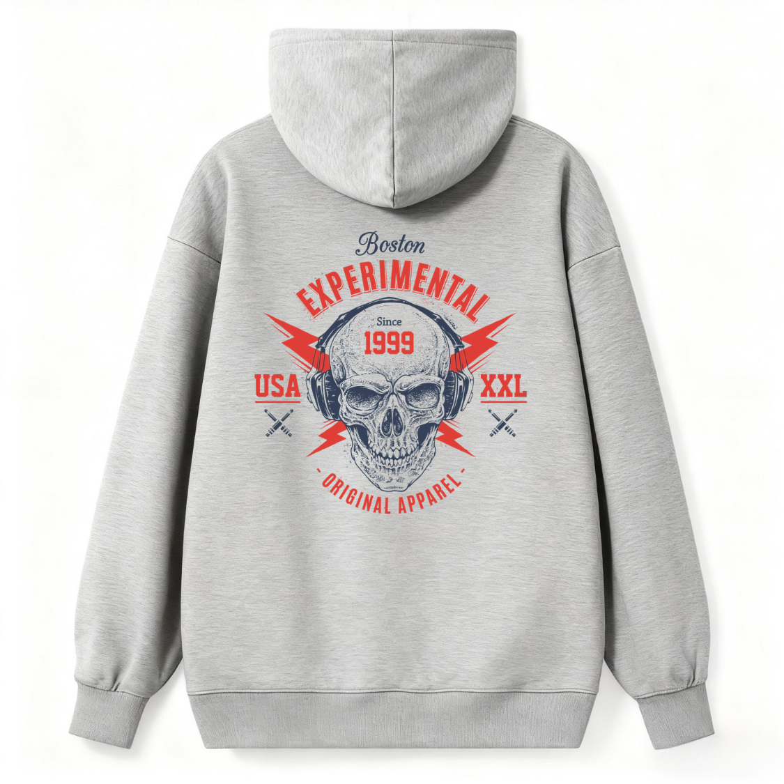 Experimental Skull Boston Classic Hoodie