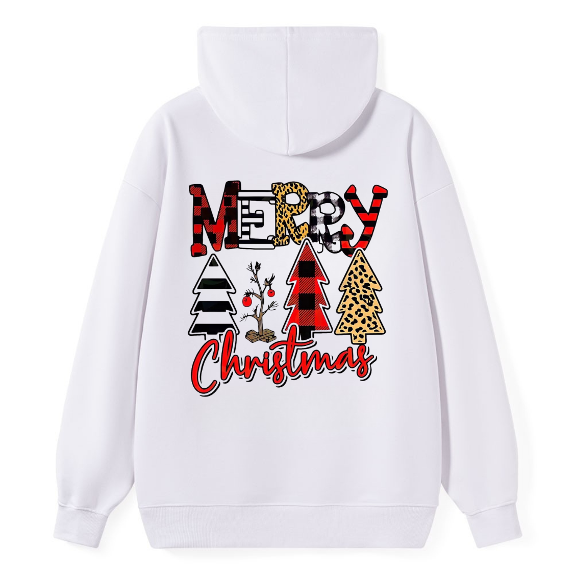 Merry Christmas Leopard Classic Hoodie