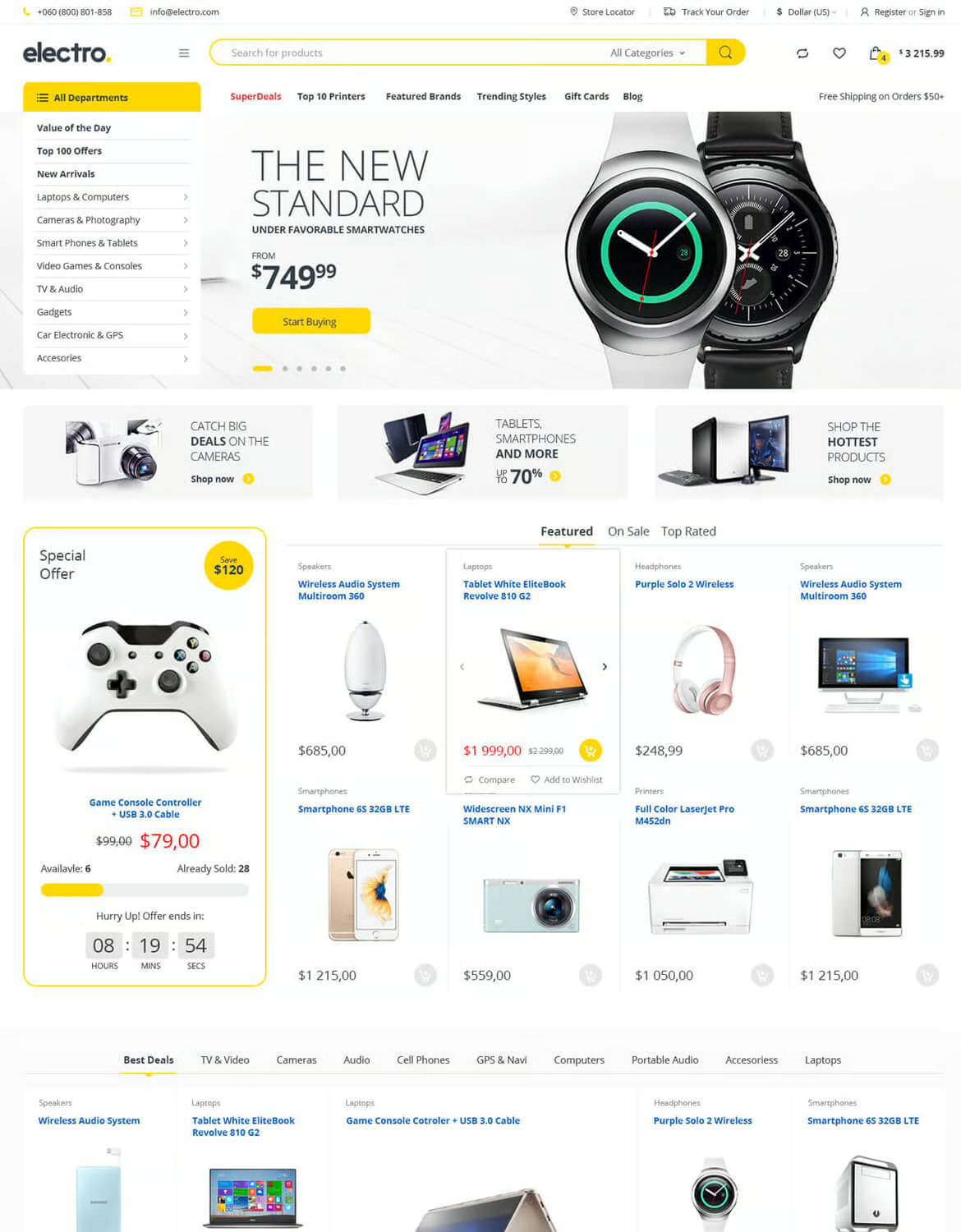 Electro Electronics Store WooCommerce Theme - Image 3