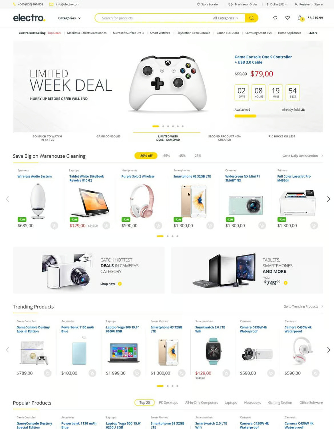 Electro Electronics Store WooCommerce Theme - Image 2